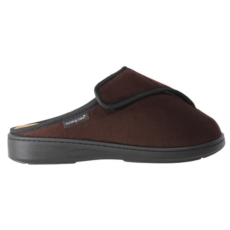Chinelo com velcro castanho (41, CASTANHO)