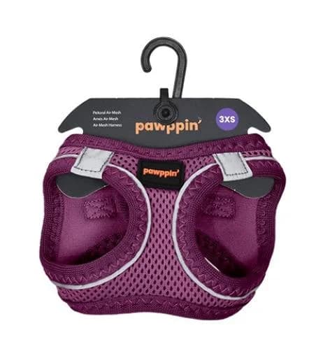 Pawppin Peitoral Air-Mesh, Roxo