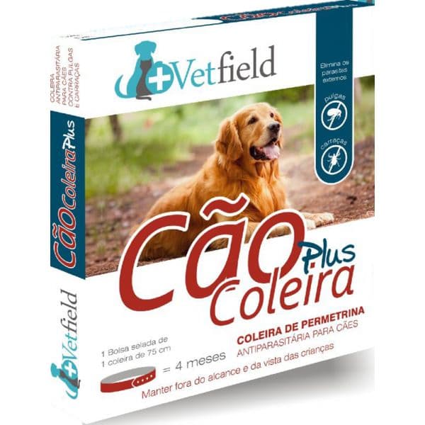 VetField Coleira Plus Ectoparasitária Raças Grandes 75cm