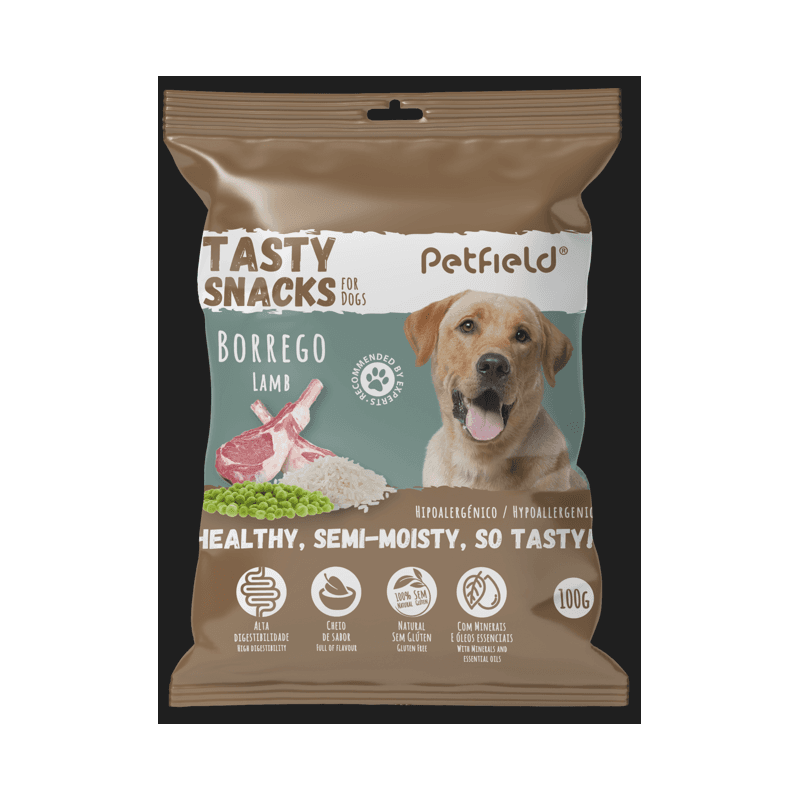 Snack Cão Petfield Tasty Snacks Borrego 100gr