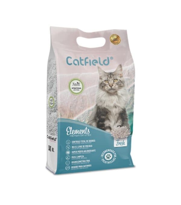 Catfield Elements Fresh Areia Premium 15lt Higiene para Gato - Campet