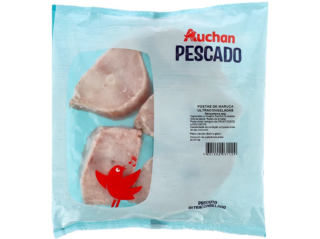 POSTAS DE MARUCA AUCHAN ULTRACONGELADAS 600G