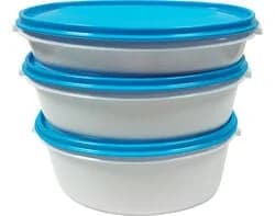 caixas herméticas oval 0.46+0.80+1.25l pack 3 unidades