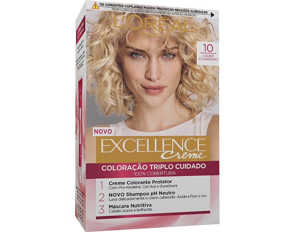 COLORAÇÃO EXCELLENCE Nº10 LOURO ACLARADO