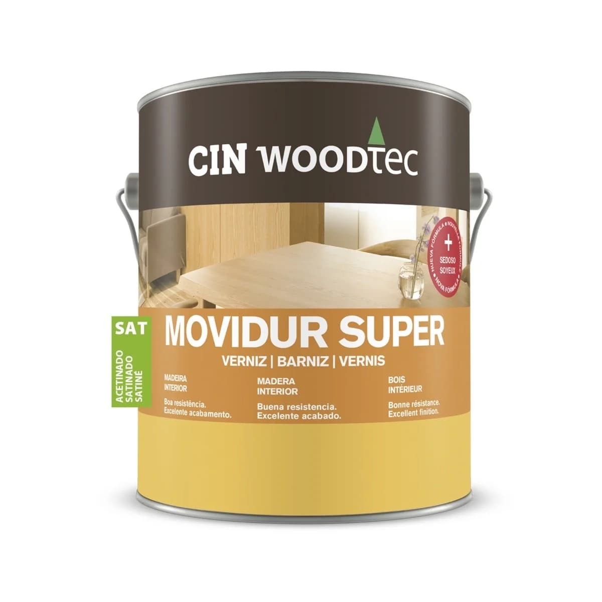 Movidur super acetinado incolor 4L refª 12-330 CIN - 12-330_4L - Ferramentaspro.pt