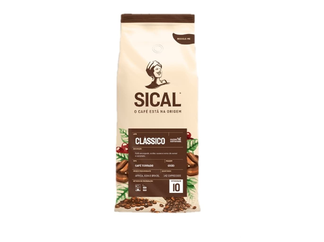 CAFÉ SICAL EM GRÃO 5 ESTRELAS 1KG