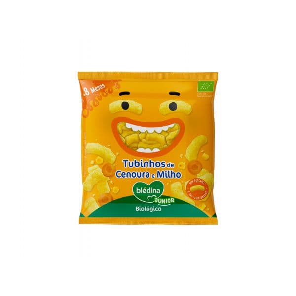 Bledina Snack Tubinhos Cenoura e Milho 20g
