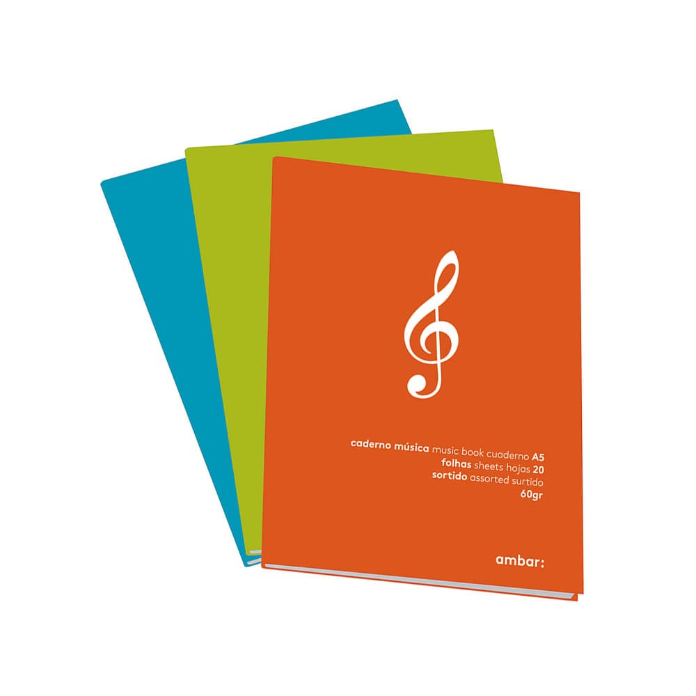 Ambar Cadernos Musica A5 20F School Sortido - amb.100304890010