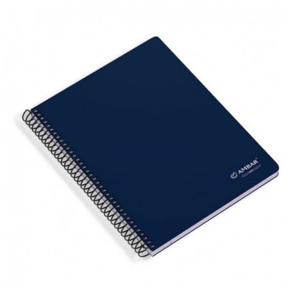 Ambar Caderno Espiral A5 Quadriculado 80 Fls Azul
