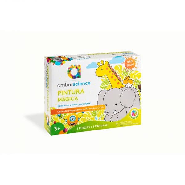 Ambar Science Pintura Mágica-Elefante, Girafa, Coelho