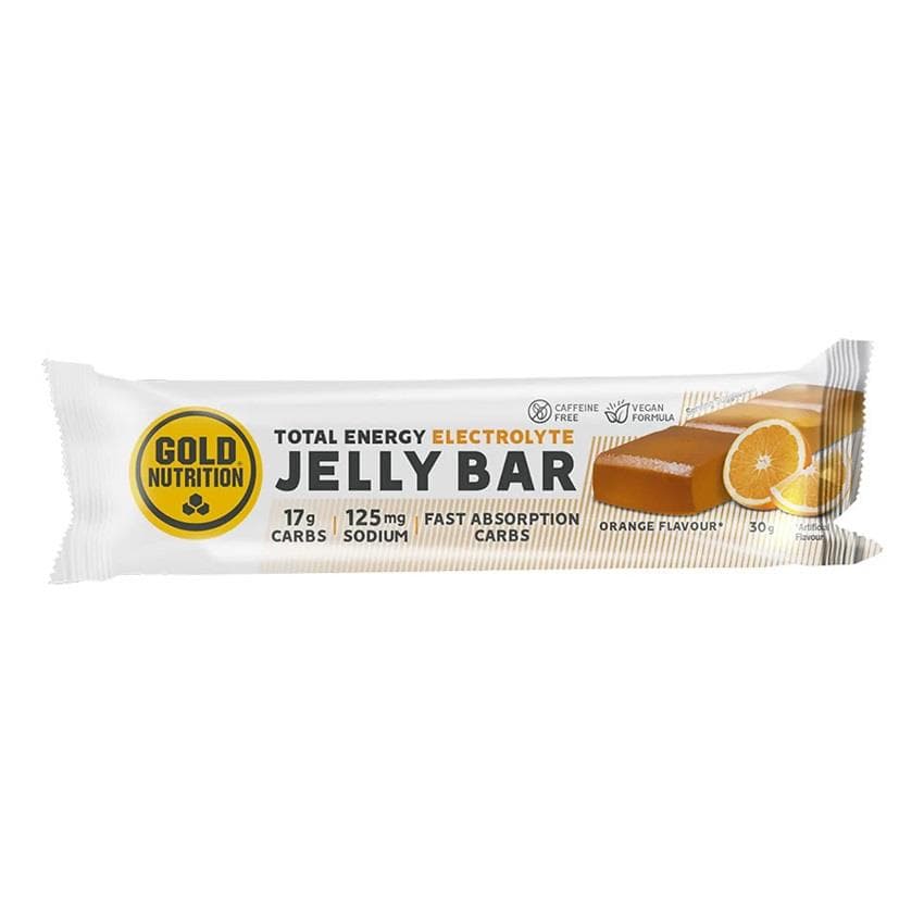 BARRA ENERGETICA GOLDNUTRITION JELLY BAR LARANJA 30GR