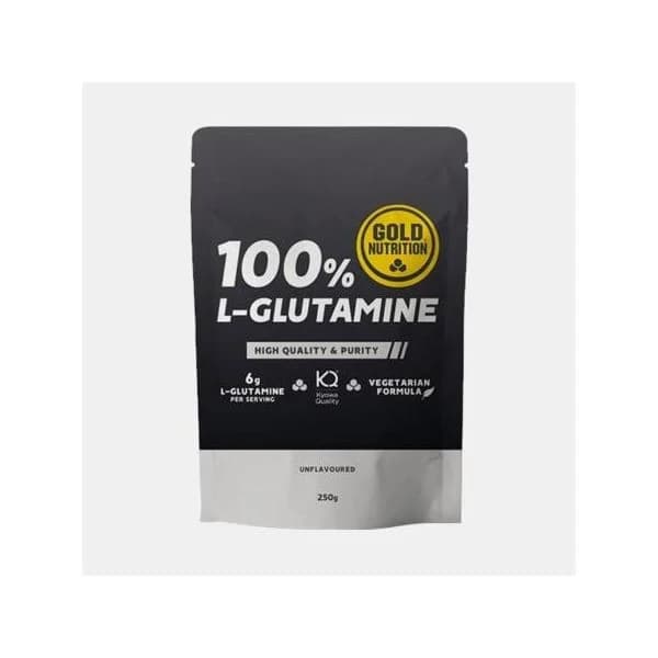 Gold Nutrition 100% L-Glutamine Powder Sem Sabor 250g