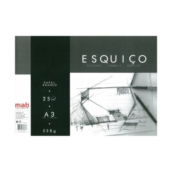 Firmo Bloco Papel Vegetal A3 80 Fls 38g Esquiço