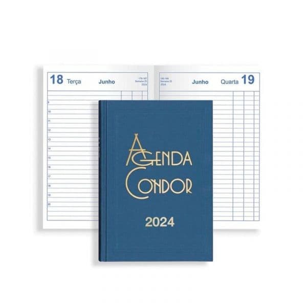 Firmo Agenda 2024 Condor 14x21cm Azul