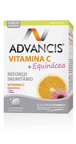 ADVANCIS VITAMINA C + EQUINÁCEA 12 COMPRIMIDOS EFERVESCENTES | WOWFARMA