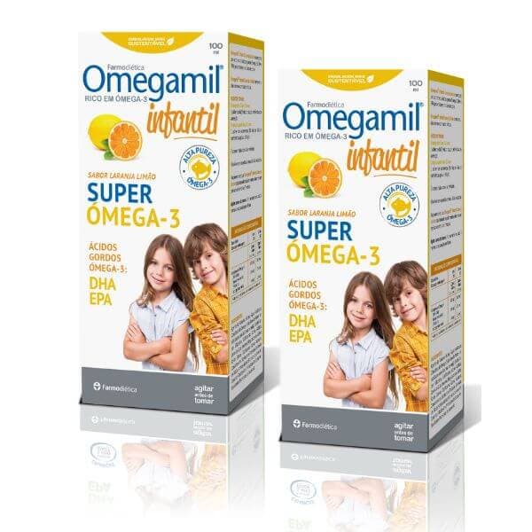 Omegamil Infantil Xarope Laranja/Limão 100 ml Farmodiética