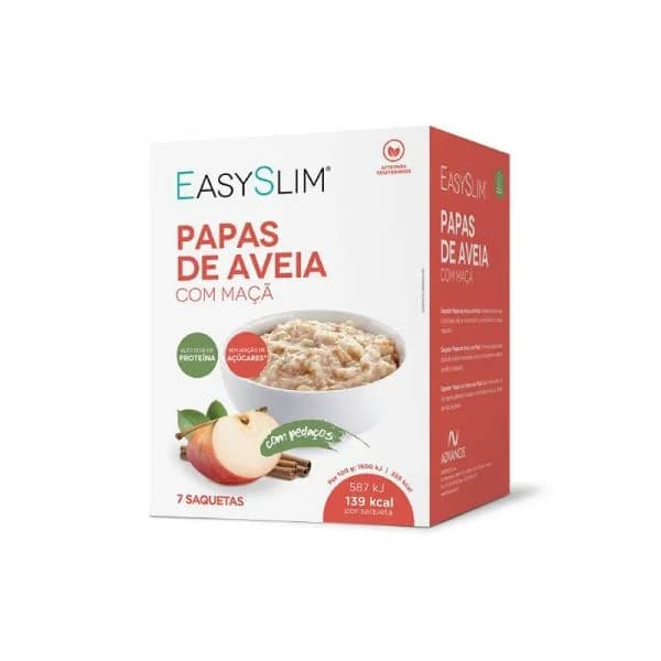 Easyslim Papas de Aveia com Maçã 7 Saquetas