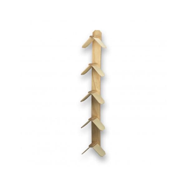 Ninhos de Sonho Poleiro de Madeira de Parede 5 Andares 120x22x13cm