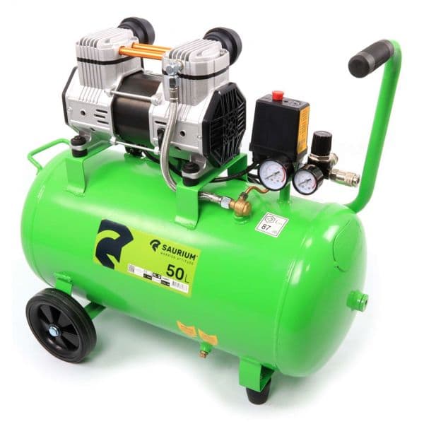 Saurium Compressor De Ar 50l 2hp Cabeça Dupla - 37186