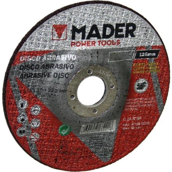 Mader Disco Abrasivo, Corte Pedra, 3x22.2x125mm - 63221