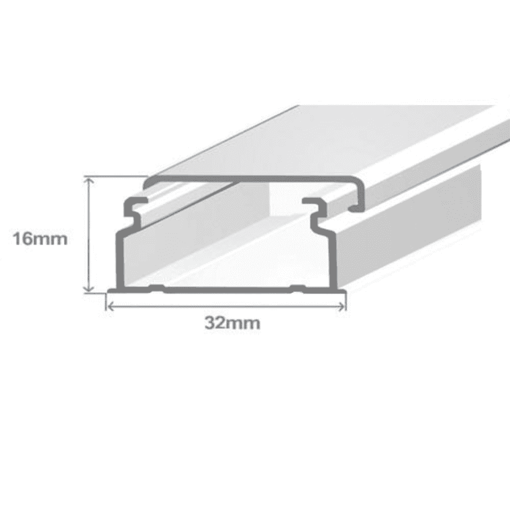 Efapel Calha 32X16 Branca 10040CBR - 10040CBR