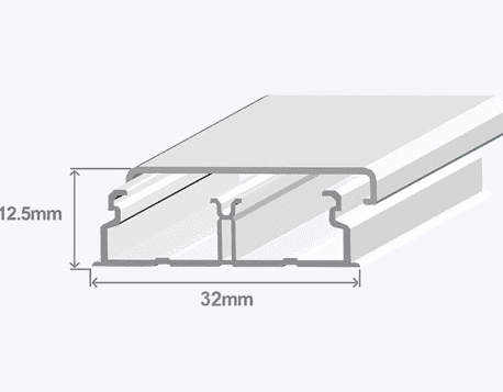 Efapel Calha 32X12,5 Branca - 10410CBR