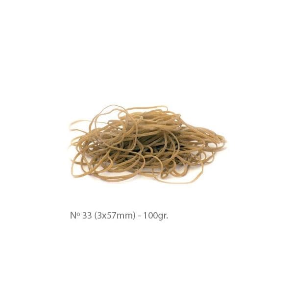 Pack Elásticos nº 33 3x91mm 100g - 1371012