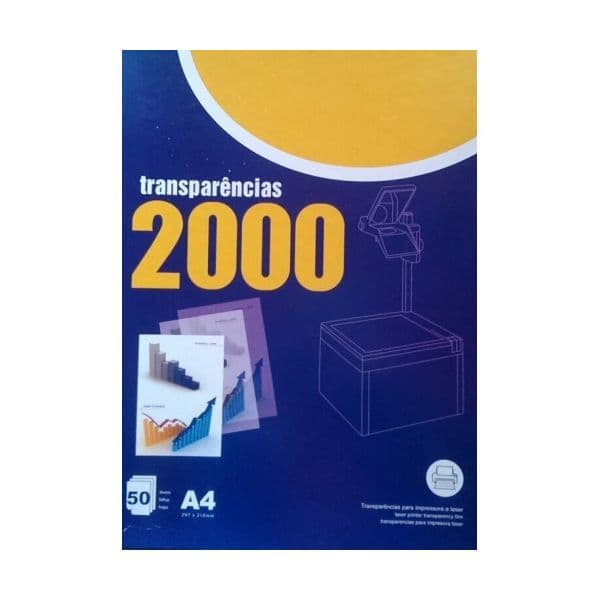 Transparências A4 p/ Impressora Laser 50 Folhas Preto - 260Z15308