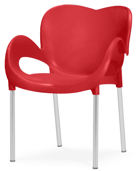 Pack 40 Cadeiras CLOUD Vermelho Ruby