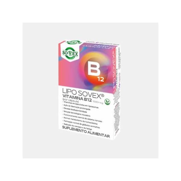 Sovex Lipo Sovex Vitamina B12 1000mcg 30 Cápsulas