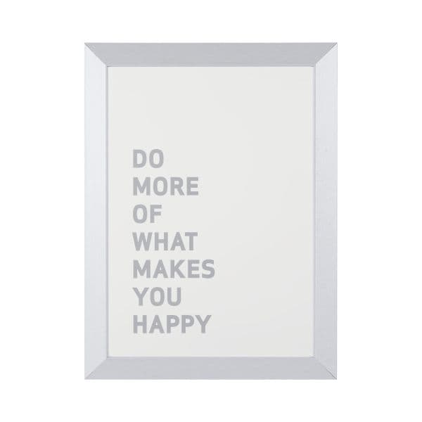 Bi-office Quadro com Frase Kamashi Silver 60x45cm - MM04449522