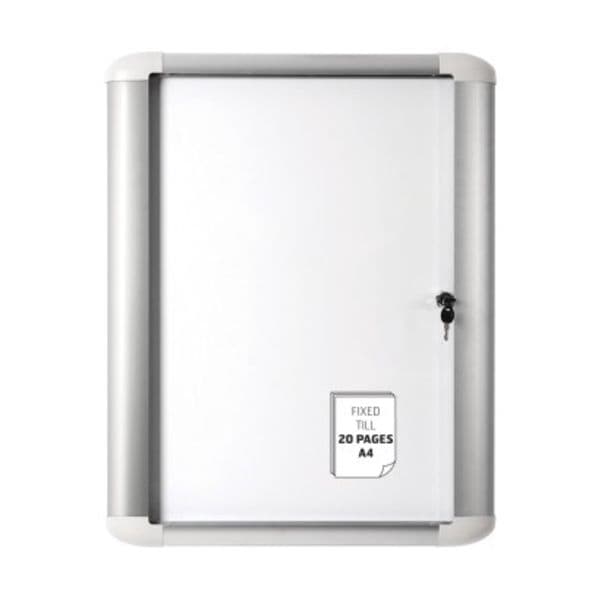 Bi-Office Vitrine Exterior 596x688mm Fundo Magnético Branco - VT610209760