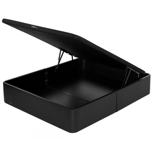Molaflex Base Maxi Flex Preto Cama Rebatível em Semi-pele Roupeiro Horizontal Preto 105x190