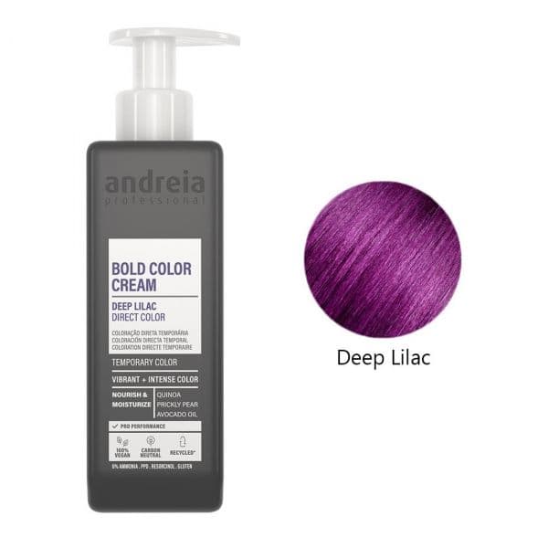 Andreia Coloração Temporária 200ml - Lilás Profundo