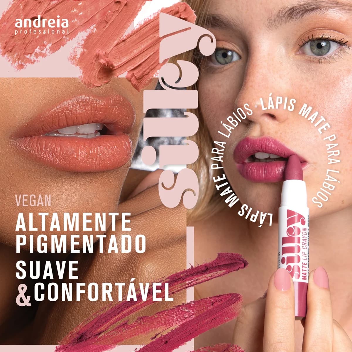 Batom Stick Andreia Silky Matte - 06 Nude Beige