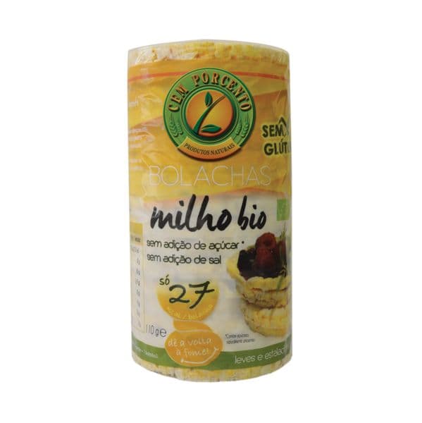 Cem Porcento Bolachas de Milho Bio 110g