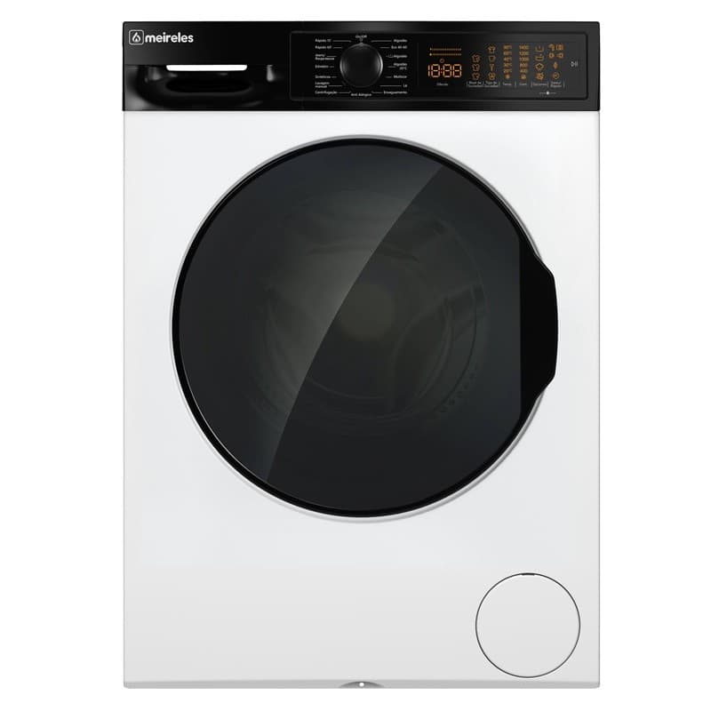 Máquina de Lavar Roupa MEIRELES MLR1410W | 10Kg, A+, 1400RPM