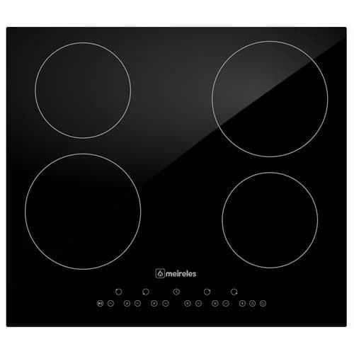 Placa Vitrocerâmica Meireles MV 1601 | 4 Zonas, Touch Control, 6000W