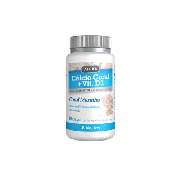 Bio-Hera Alpha Cálcio Coral + Vit. D3 30 Cápsulas