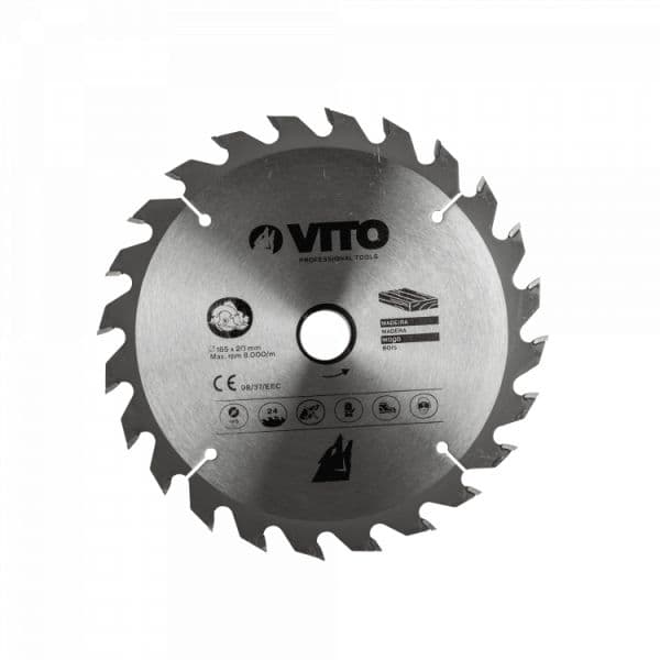 Vito Disco Pastilhado Circular para Madeira 185mm - VIDC185