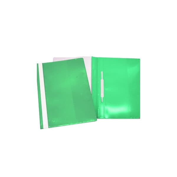 Roma 10 un. Classificadores Plástico Capa Cristal Verde - ROMA262.02