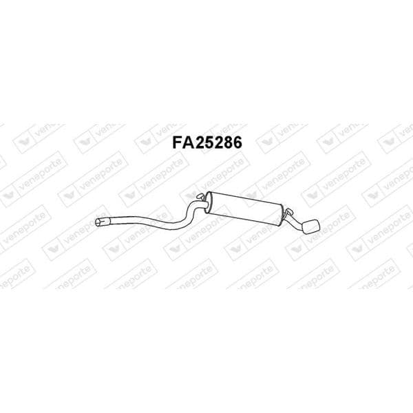 VENEPORTE Panela de escape traseira FA25286 5605180252864