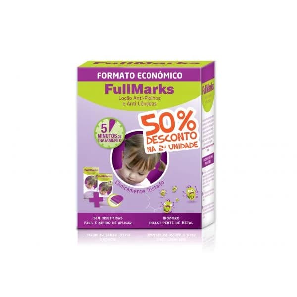 Fullmarks Loção Anti-Piolhos e Anti-Lêndeas 2x100ml