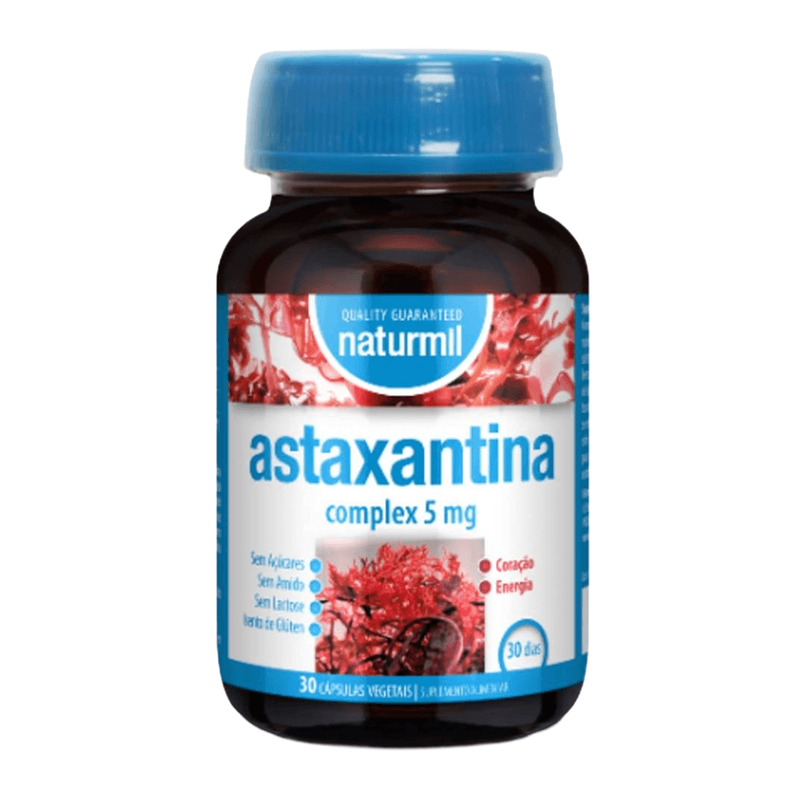 Naturmil Astaxantina Complex 5 mg 30 Cápsulas Vegetais