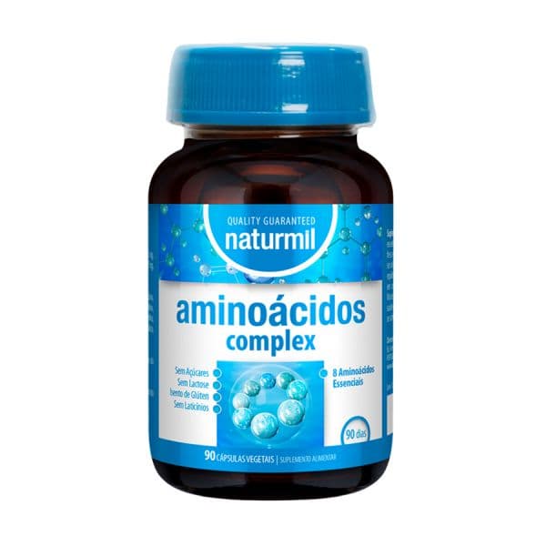 Naturmil Aminoácidos Complexo 90 Cápsulas Vegetais