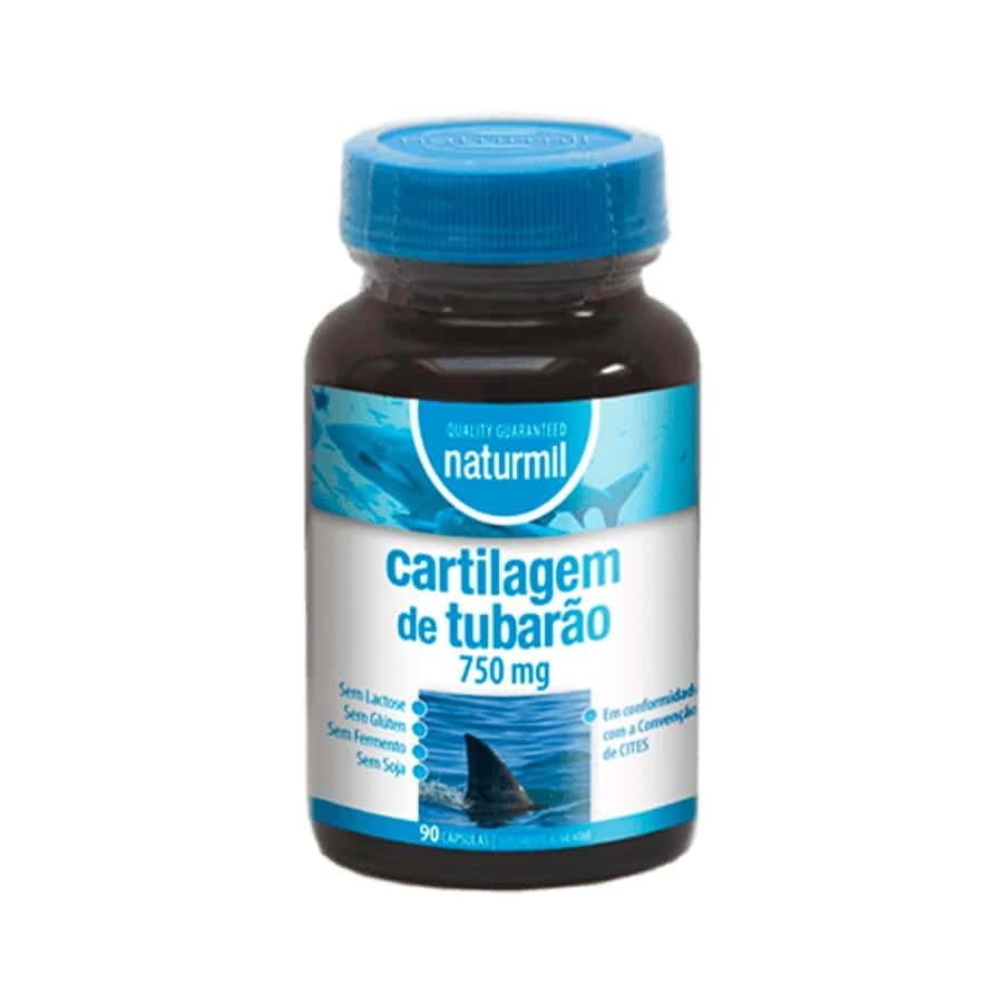 Naturmil Cartilagem de Tubarão 750mg 90 Cápsulas