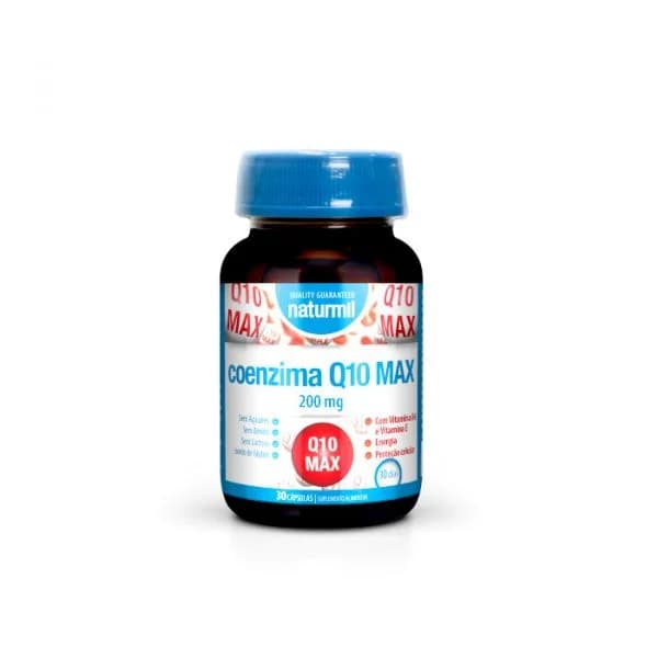 Naturmil Co-Enzima Q10 Max 200mg 30 Cápsulas