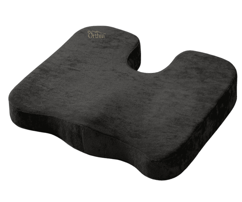 Coxim Coccigeo Veludo Preto ref.2401108