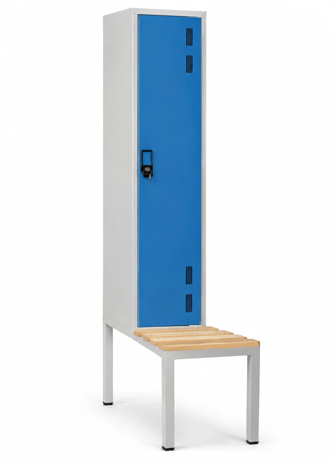 Cacifo Metálico de Limpeza com Banco Cinza 2170 × 450 × 800 mm