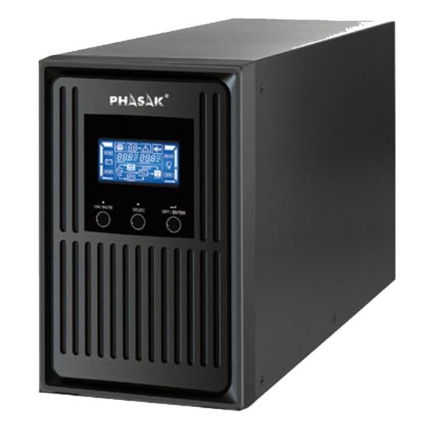 UPS Phasak Conqueror Pro ONLINE LCD 1000VA Preta (PH 8010) - 5605922004843